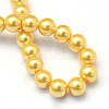 Baking Paint Pearlized Glass Pearl Round Bead Strands LS-HY-Q003-10mm-56-4