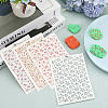 CRASPIRE 8 Sheets 4 Style Flower Pattern Ceramics Clay Water Transfer Paper DIY-CP0010-36A-02-4