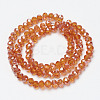 Electroplate Glass Beads Strands EGLA-A034-T6mm-J09-2