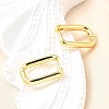 Brass Huggie Hoop Earrings X-EJEW-F245-04G-A-1
