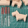 DIY Wood Carving Craft Kit DIY-E026-10-4