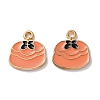 Alloy Enamel Pendants ENAM-O001-11T-G-1