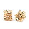 Brass Micro Pave Cubic Zirconia Spacer Beads KK-A189-16G-2