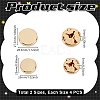 8Pcs 2 Styles Alloy Cufflinks BUTT-GA0001-34G-2