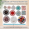 Wooden Bead Design Boards WOOD-WH0042-26A-4