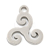 Non-Tarnish 304 Stainless Steel Charms STAS-Z076-01P-03-1