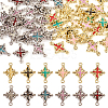  48Pcs 12 Styles Rack Plating Alloy Enamel Connector Charms FIND-TA0002-85-1