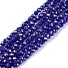 Electroplate Glass Beads Strands EGLA-A044-T2mm-B06-1