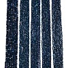 Electroplate Opaque Solid Color Glass Beads Strands EGLA-A044-P6mm-L16-2