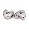 Letter Slider Beads for Watch Band Bracelet Making ALRI-O012-A-NR-1