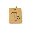 304 Stainless Steel Charms STAS-R001-03G-10-1