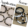 3400Pcs 6 Styles ABS Plastic Imitation Pearl Beads KY-SP0001-51-6