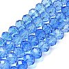 Transparent Painted Glass Beads Strands DGLA-A034-T8mm-A01-2