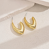 Elegant Geometric Plastic Brass Stud Earrings for Women YI7369-2-1