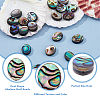 20Pcs Abalone Shell/Paua Shell Beads SSHEL-FI0001-03-4