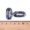 Natural Blue Spot Jasper Oval Pendants G-N342-105K-3