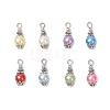 8Pcs Imitation Pearl Acrylic Pendants PALLOY-JF04220-02-1
