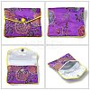 Rectangle Floral Embroidery Cloth Zipper Pouches ABAG-YW0001-03B-2