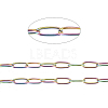 Ion Plating(IP) 304 Stainless Steel Paperclip Chains CHS-F010-01H-MC-1
