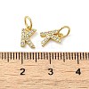 Brass Micro Pave Cubic Zirconia Pendants KK-M273-02G-K-3