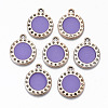 UV Plating Acrylic Pendant Rhinestone Settings OACR-R252-04-04LG-1