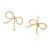 Brass Stud Earrings for Women EJEW-F334-03G-01-2