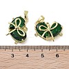 Real 18K Gold Plated Brass Glass Pendants KK-R161-02G-02-3