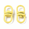 Spray Painted Alloy Double Eye Swivel Clasps PALLOY-YW0001-25-NR-3