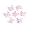 Electroplate Transparent Glass Beads EGLA-N057-03C-2