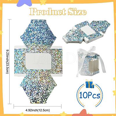 Hexagon Laser Window Paper Gift Boxes CON-FZC0002-001C-01-1