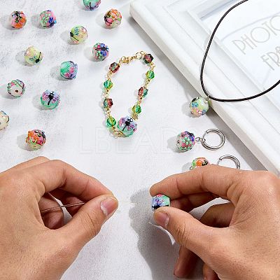 5Pcs Handmade Lampwork Beads LAMP-SZ0001-50C-1