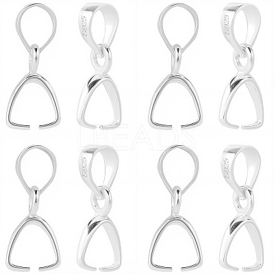 6Pcs 925 Sterling Silver Pendants Bails STER-SC0001-31-1