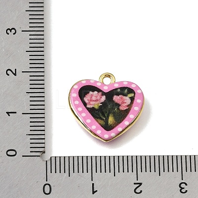 Printed Brass Pendants KK-CBAE379-02G-C-1
