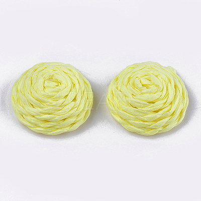 Handmade Paper Woven Cabochons WOVE-T008-01D-1