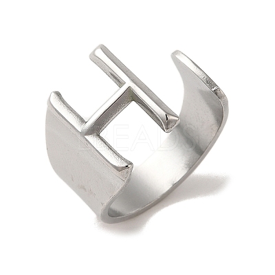 Non-Tarnish 201 Stainless Steel Finger Rings RJEW-H223-04P-H-1
