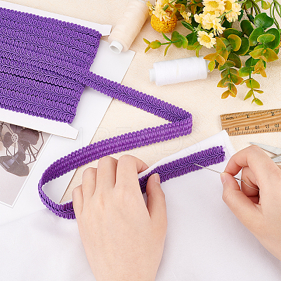 Polyester Braided Lace Trim OCOR-WH0074-92E-1