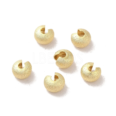 Brass Crimp Beads Covers FIND-Z039-07C-G-1