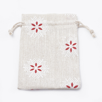 Polycotton(Polyester Cotton) Packing Pouches Drawstring Bags X-ABAG-T006-A18-1