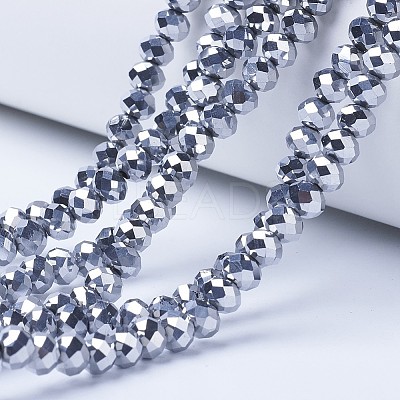 Electroplate Transparent Glass Beads Strands LS-EGLA-A034-T10mm-UA05-1