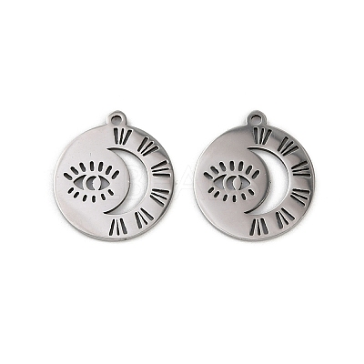 201 Stainless Steel Pendants STAS-U052-02A-P-1