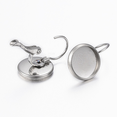Tarnish Resistant 304 Stainless Steel Leverback Earring Findings STAS-H423-03P-1