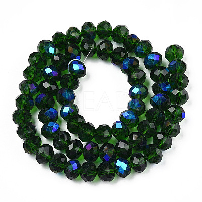 Electroplate Glass Beads Strands EGLA-A034-T1mm-L27-1