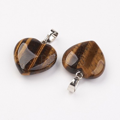 Natural Tiger Eye Pendants X-G-G956-B01-FF-1