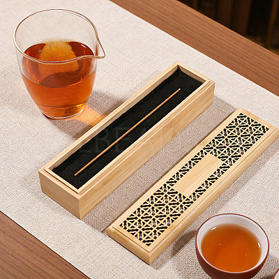 Rectangle Wood Incense Box AJEW-WH0817-031-1