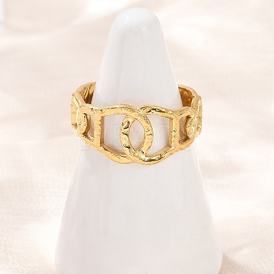 304 Stainless Steel Cuff Open Rings for Women RJEW-H255-01G-01-1