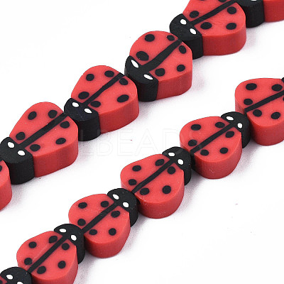 Handmade Polymer Clay Bead Strands X-CLAY-N011-43B-07-1