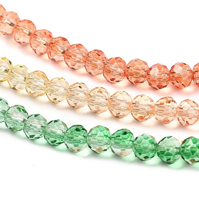 Transparent Painted Glass Beads Strands DGLA-A034-T4mm-A04-1