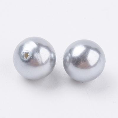 Shell Pearl Half Drilled Beads X-BSHE-G016-10mm-04-1