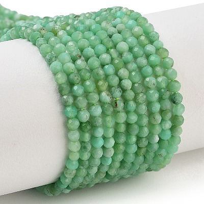 Natural Chrysoprase Beads Strands G-B088-C19-02-1