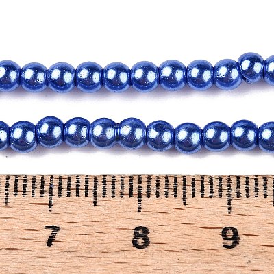 Baking Paint Glass Pearl Bead Strands HY-Q003-3mm-28-1